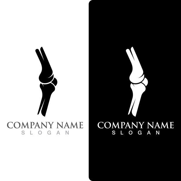 Vector de plantilla de vector de logotipo de hueso