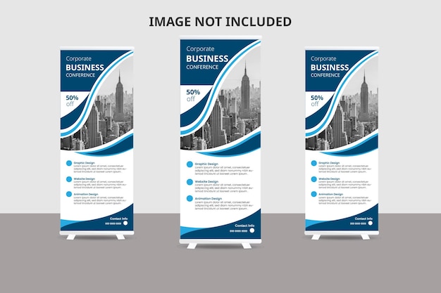 Vector de plantillas de diseño de banners de negocios modernos y abstractos