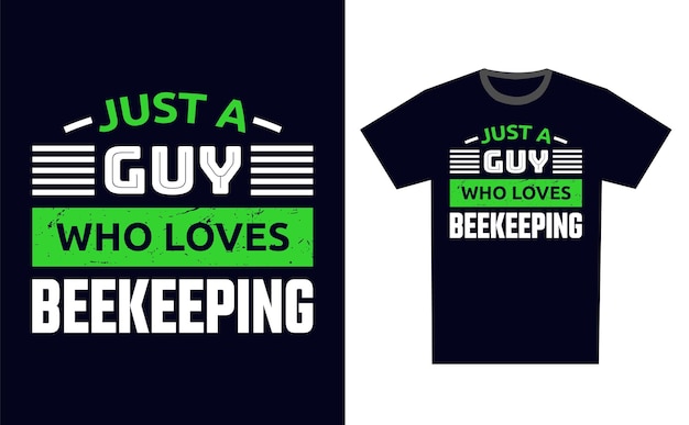 Vector de plantillas de diseño de camisetas de apicultura