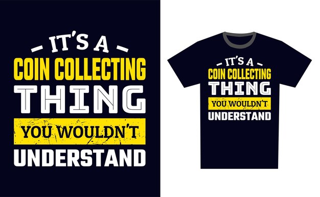 Vector de plantillas de diseño de camisetas de colección de monedas