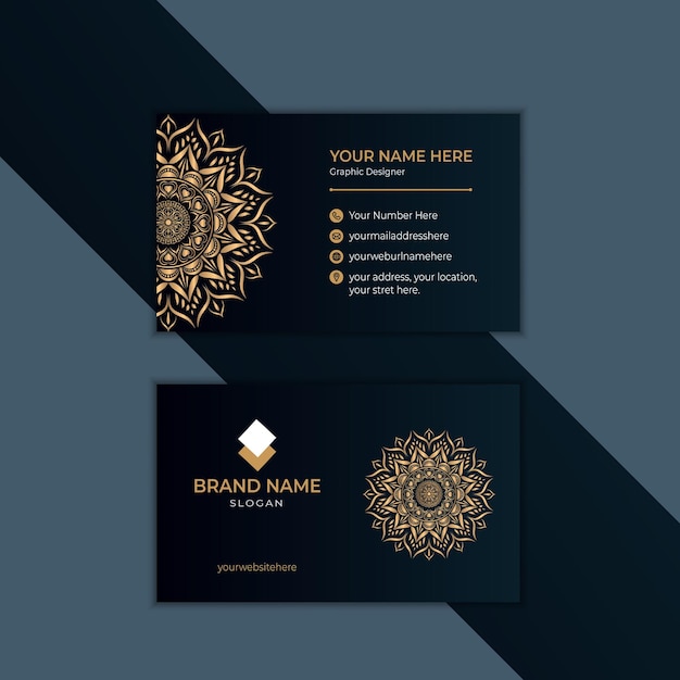 Vector de plantillas de diseño de tarjetas de visita creativas y llamativas
