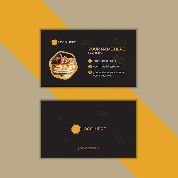 Vector de plantillas de diseño de tarjetas de visita creativas y llamativas