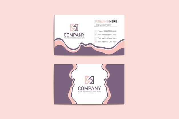 Vector de plantillas de diseño de tarjetas de visita creativas