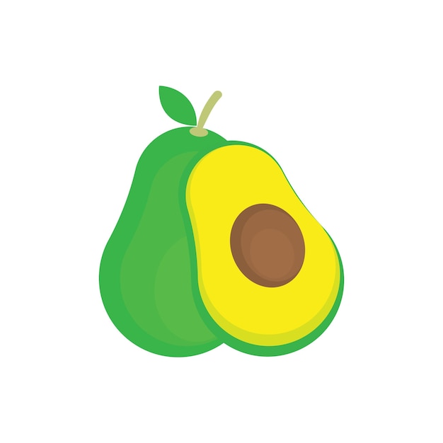 Vector de plantillas de iconos de aguacate