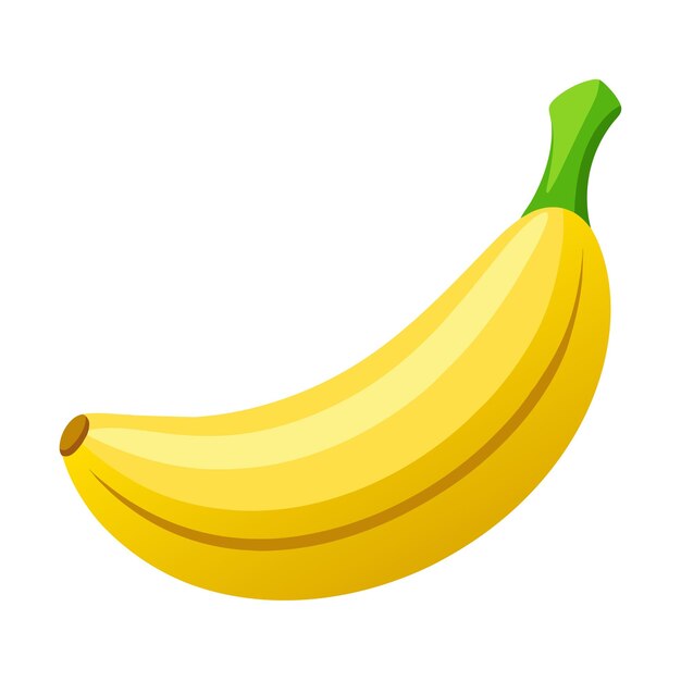 Vector de un plátano aislado en blanco