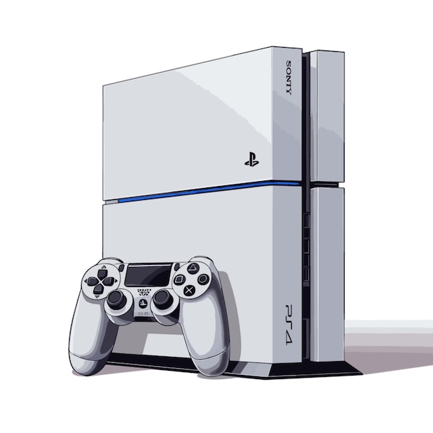 Vector de PlayStation sobre un fondo blanco