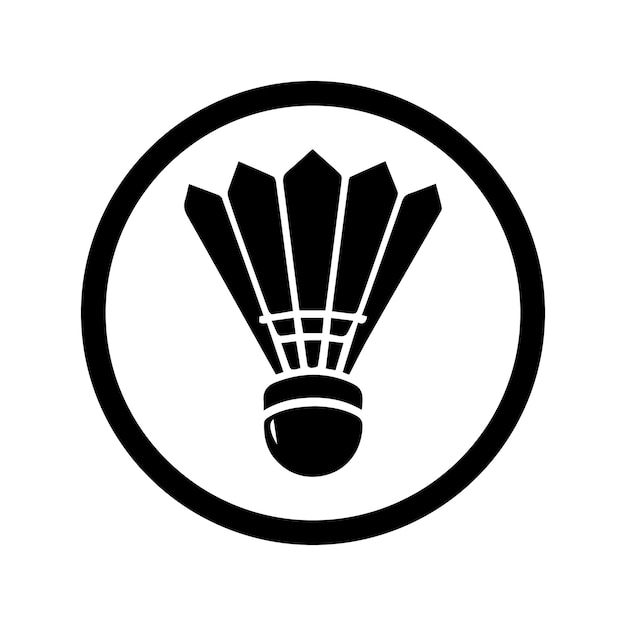 Vector de plumas de pájaros para el deporte de bádminton