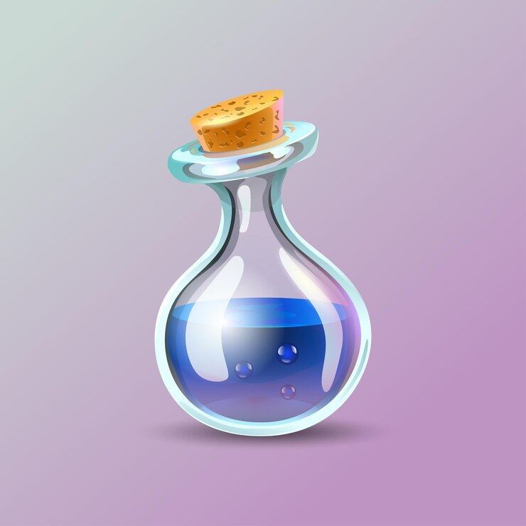 Vector de poción azul