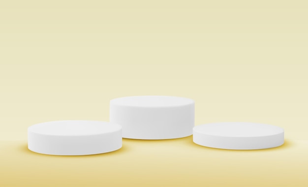 Vector podio pedestal o plataforma presentación de productos cosméticos fondo podio 3d Lugar para anuncios