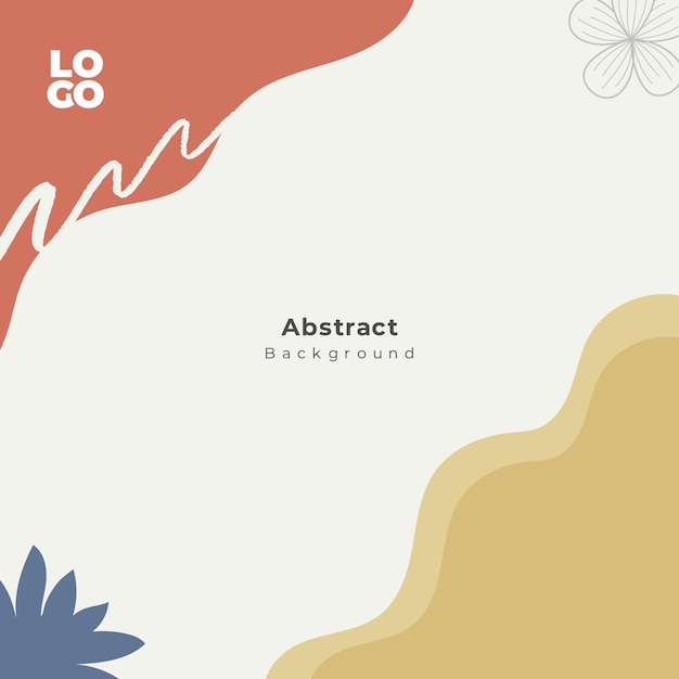 Vector de portada abstracta diseño de plantilla cuadrada de publicaciones de redes sociales