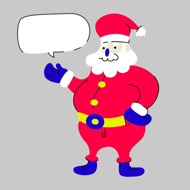 vector de pose de personaje de santa claus