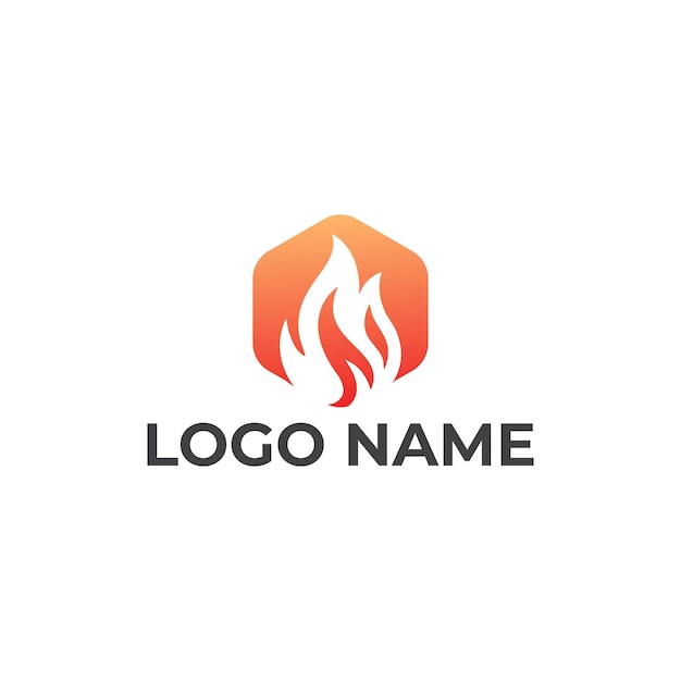Vector premium Concepto de diseño del logotipo de fuego