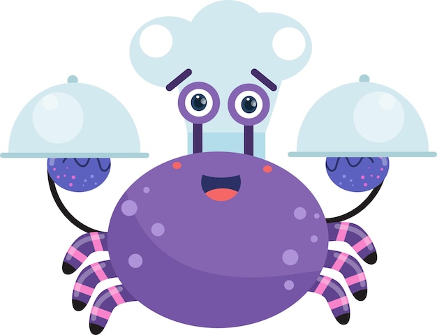 Vector premium de dibujos animados de animales de cangrejo lindo abstracto de patrones sin fisuras dibujados a mano para niños y bebés