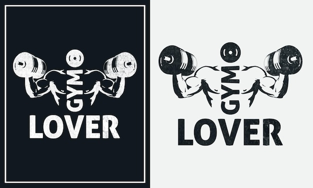 Vector premium de diseño de camiseta de gimnasio