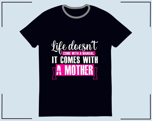 vector premium de diseño de camiseta de la vida