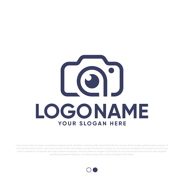 Vector premium de diseño de logotipo de cámara A