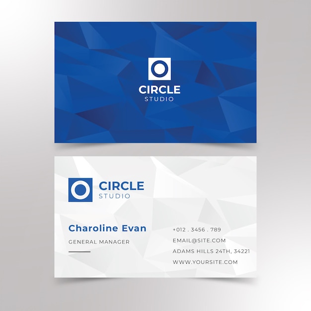 vector premium de diseño de tarjeta de visita profesional