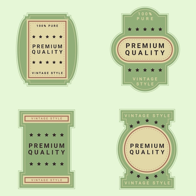 Vector vector premium estilo vintage retro etiqueta imágenes stock de ilustración