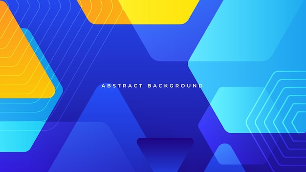 vector premium de fondo azul y naranja degradado geométrico abstracto