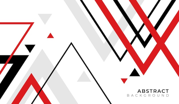 Vector premium de fondo de banner abstracto rojo y negro