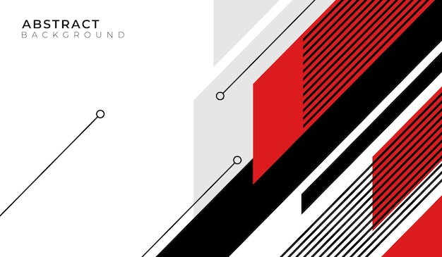 Vector premium de fondo de banner abstracto rojo y negro