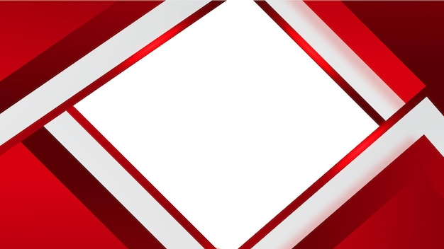 Vector premium de fondo blanco rojo geométrico abstracto moderno