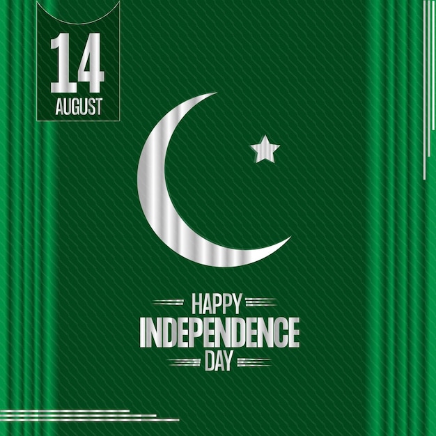 Vector premium de fondo del día de la independencia de pakistán