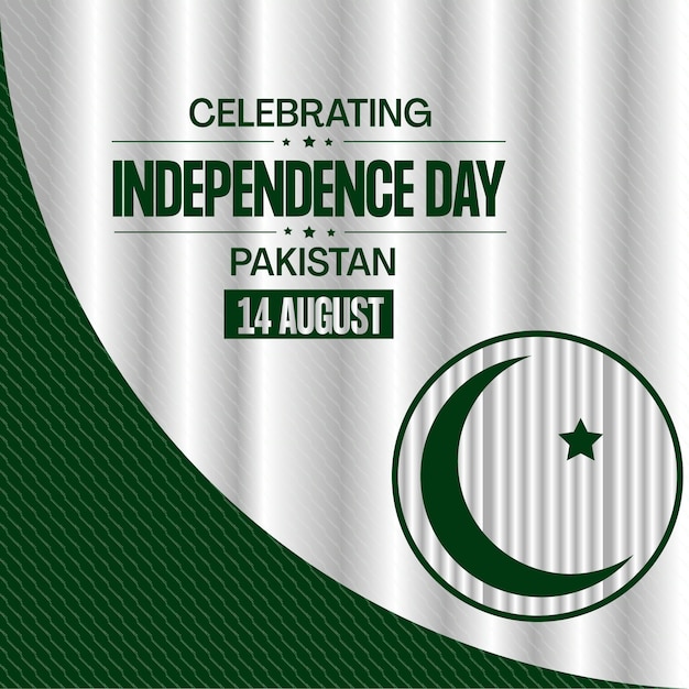 Vector premium de fondo del día de la independencia de pakistán