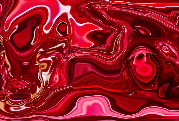 Vector vector premium de fondo de mármol líquido rojo abstracto