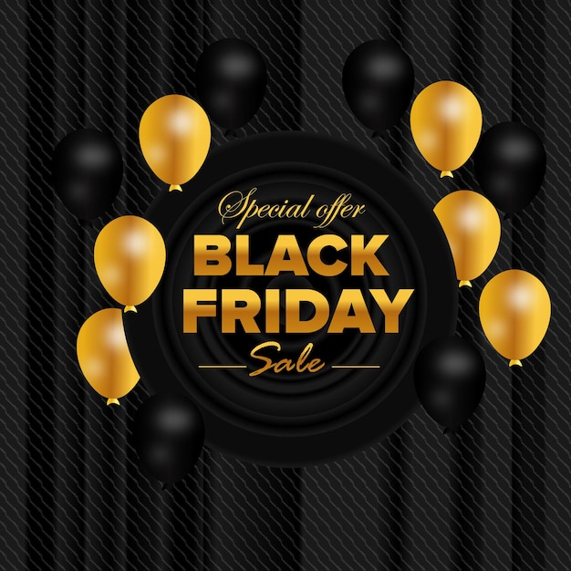 Vector premium de fondo de venta de viernes negro