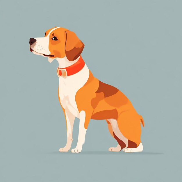 Vector premium de ilustración de diseño de dibujos animados de perro