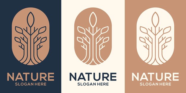 Vector premium del logotipo de la flor de la naturaleza