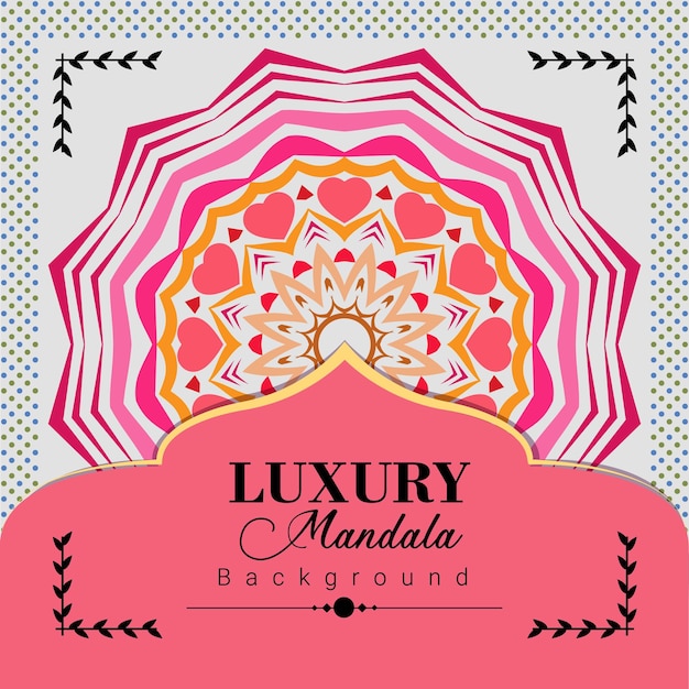 Vector premium de plantilla de mandala de lujo súper elegante