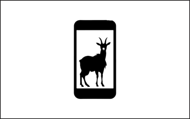 Vector Premium Vector de silueta de cabra sencillo en fondo blanco aislado Siluetas de cabra en conjunto la