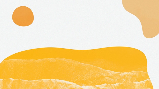 Vector de presentación de diseño de Memphis simple abstracto naranja