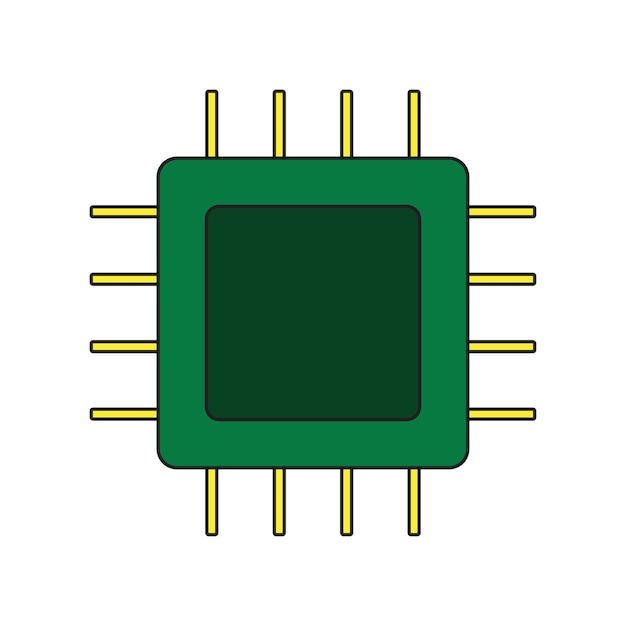 vector de procesador cpu computer.EPS 10