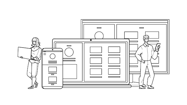 Vector de programadores de desarrollo de interfaz adaptativa