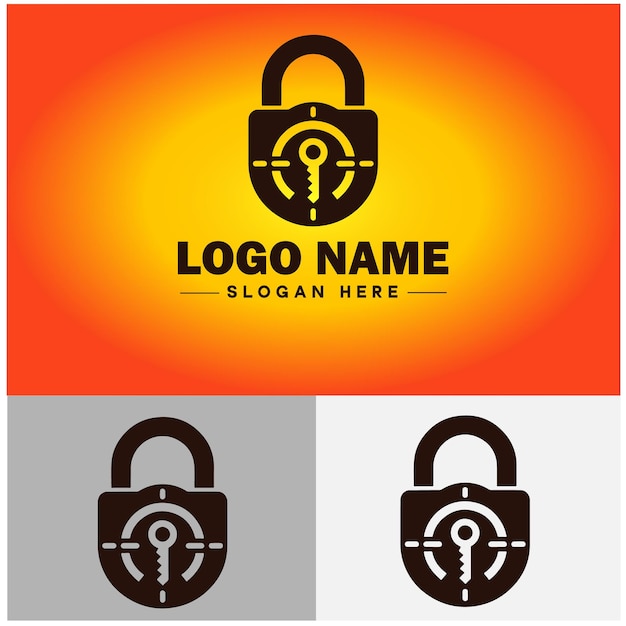 Vector de protección de seguridad para la marca de negocios plantilla de logotipo de bloqueo de icono