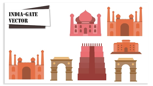 Vector de la puerta de la India