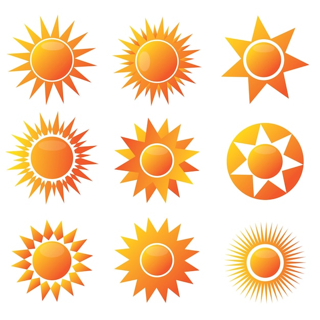vector puesta de sol