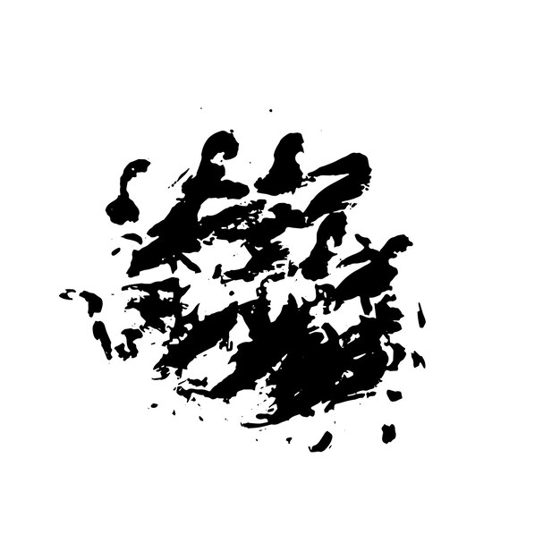 VECTOR PUNTO NEGRO SOBRE FONDO BLANCO