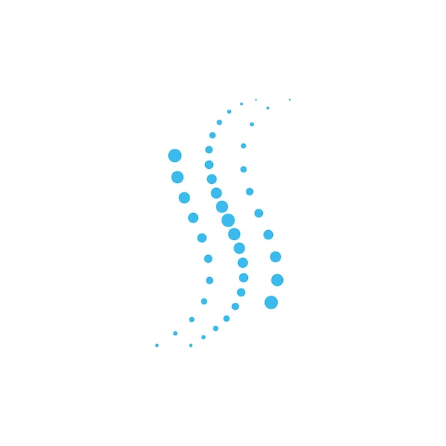 Vector de puntos de círculo de columna de semitono