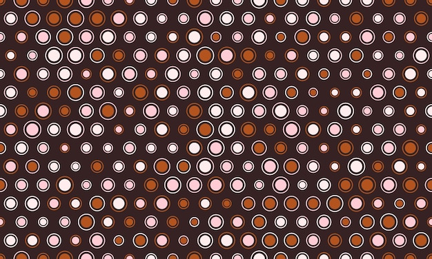 Vector de puntos polka sin costuras con círculos geométricos perfecto para impresiones de telas carteles o fondos abstractos patrón de moda para papeles de pared y diseños textiles