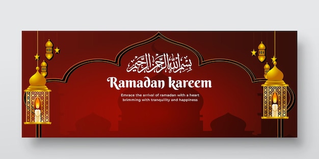 Vector Ramadan Mubarak diseño de publicaciones en las redes sociales