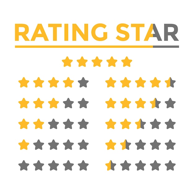 Vector de Rating Star Perfecto para calificar algo dando una tasa, etc.