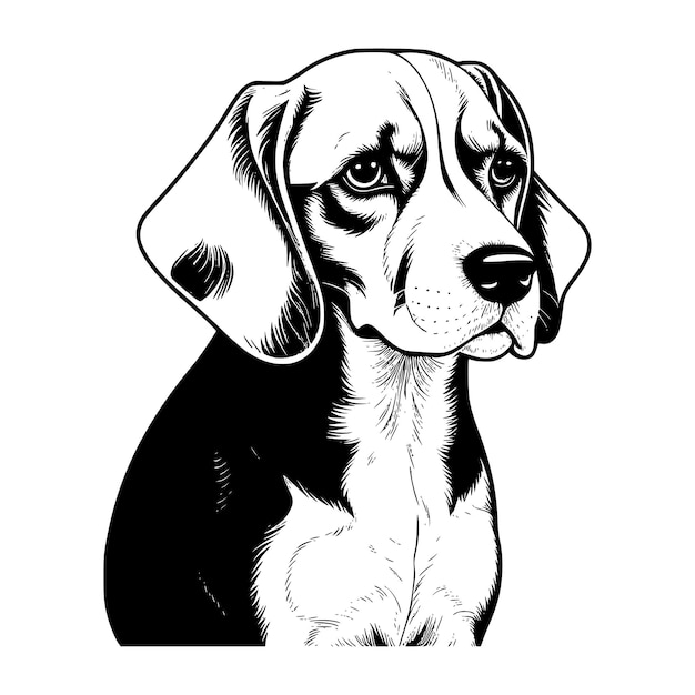 Vector de la raza de perro Beagle EPS