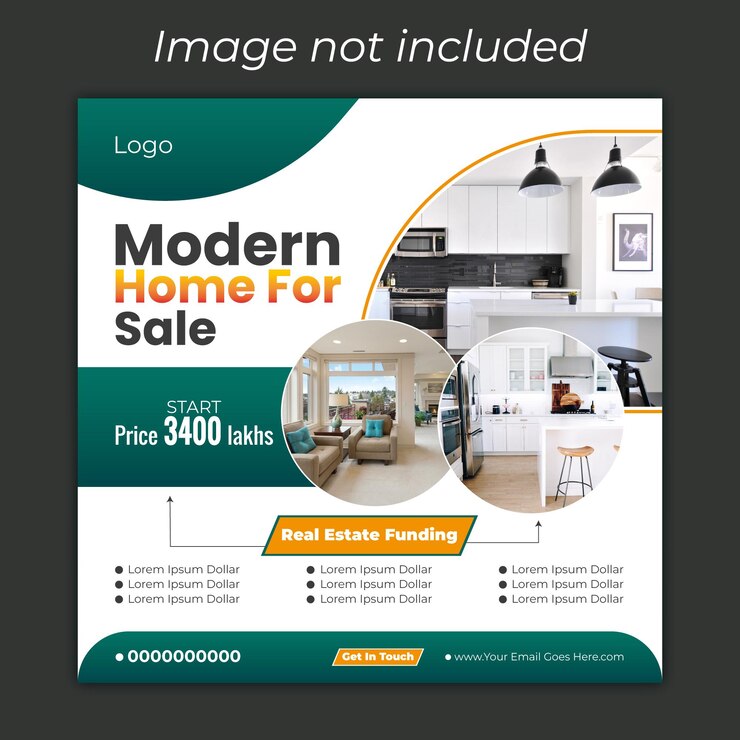 Vector real estate house social media instagram post o plantilla de banner web