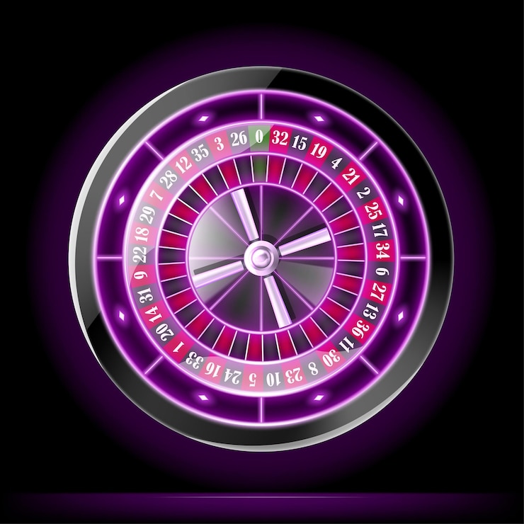 Vector vector realista y detallado de la ruleta de juego de casino en 3d