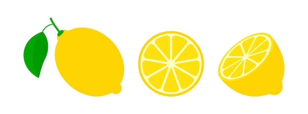 Vector de recogida de frutas de limón frescas