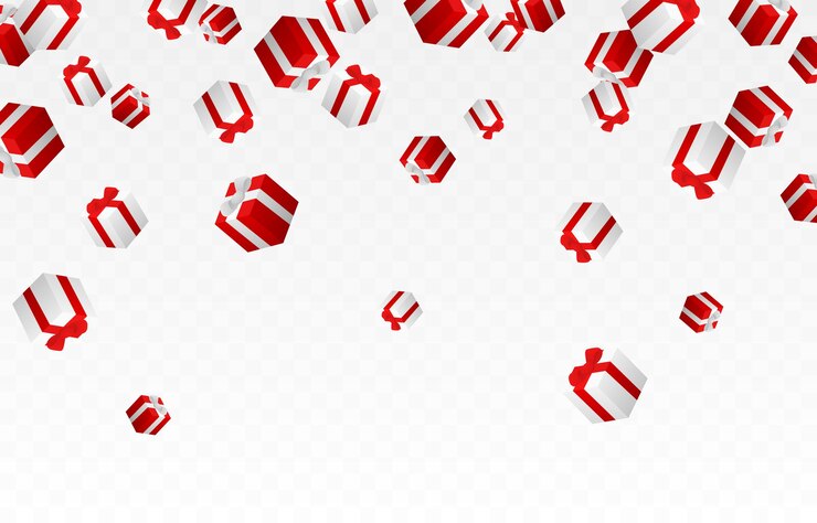 Vector vector de regalos de navidad cayendo del cielo png png regalos caja de regalos multicolores regalo de navidad